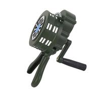 Hamwesh Alarma de Sirena de Manivela Portátil Sirena de Ataque Aéreo Manual de 110 DB Aleación de Aluminio Resistente de Advertencia de de Emergencia para Eventos Deportivos Al Aire Libre Taladro de
