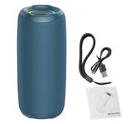 Hamwesh Altavoz Portátil, Altavoz Inalámbrico BT 5.4 con Sonido Envolvente 360 de Rango Completo de 52 Mm, RGB Compacto con Luces RGB Dinámicas y Batería de 3600 MAh para Uso en Fiestas en