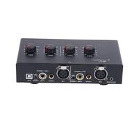 Hamwesh Amplificador de Micrófono, 2 Canales USB 5 V CC Alimentado 48 V Phantom Power Preamplificador de Micrófono, Amplificador de Guitarra con Acompañamiento BT para Micrófonos Dinámicos,