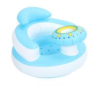 Hamwesh Asiento Inflable para bebé, Bomba de Aire Incorporada y Silla de Baño Plegable Portátil para bebé, Tumbona de PVC Suave con Respaldo Curvado Grande para Ducha en Casa, Jugar, Cenar, Viajar