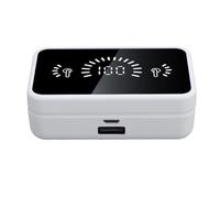 Hamwesh Auriculares de Traducción, 144 Idiomas Velocidad 0.2S 3 Modos ANC Sonido HD Auriculares de Traducción en Tiempo Real, de AI con Control Táctil Bluetooth 5.4 para Viajes de Negocios (White)