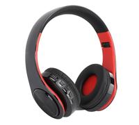 Hamwesh Auriculares Inalámbricos sobre la Oreja con Micrófono, Auriculares Plegables BT 5.0, Batería de Larga Duración de 400 MAh, Carga 3H, Suaves con Cancelación de Ruido para Música, Viajes,