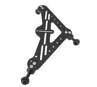 Hamwesh Bandeja de Estabilizador de Cámara Submarina, Bandeja de Estabilizador Triangular de Aleación de Aluminio CNC con Hilo Expandible de 1/4 Pulgadas para y (Black)
