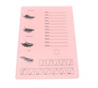 Hamwesh Bandeja de Pestañas, Bandeja de Extensión de Pestañas Acrílica 2 en 1 de 6-17 Mm, Organizador de con Pantalla de 12 Curvaturas, Marcas Precisas y Tamaño Grande de 21x15 Cm para Artistas de y