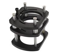 Hamwesh Base de Mesa Elevadora para Router, Sujeción de 4 Mordazas, | de elevación para carpintería, cuerpo de aleación de aluminio, varilla de acero inoxidable, manivela, máquinas de corte