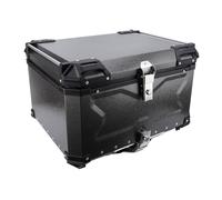 Hamwesh Baúl para Motocicleta, Caja de Maletero Impermeable de Liberación Rápida de Aleación de Aluminio de 85 L, Caja Trasera con Cerradura de Seguridad y Forro de Cuero de PU Desmontable para