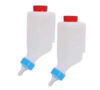 Hamwesh Biberón para Cordero, 500 Ml, 2 Piezas, Diseño Colgante Al Revés con Medidas para Biberón de Lactancia para Cabra, Comederos de Leche para Ganado para Cervatillos de Cabra, Doelings Enanos