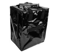 Hamwesh Bolsa de Comestibles con Ruedas, Diseño Plegable con 4 Ruedas Giratorias 360, Bolsa de Compras Plegable, de Compras con con Tela Reforzada para Lavandería, Camping, Mudanzas (Black)