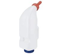 Hamwesh Botella de Leche para Terneros, Biberón de Alimentación para Terneros con Tetina Desmontable de 4 Litros de Capacidad, Biberón para con Asa para Granjas Ganaderas de