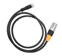 Hamwesh Cable Ethernet Industrial M12 a RJ45, IP65 Impermeable 42,32 Pulgadas, 4 Pines, Código D, Cable de Extensión LAN Ethernet, Extensor de de Conexión con Conector de Botón con una Sola Mano