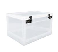 Hamwesh Caja de Bloqueo, Caja de Almacenamiento Transparente con Cerradura de Combinación de 3 Dígitos con Ranura de Carga para de Bloqueo de Medicamentos y Uso Versátil, para el Hogar, la Escuela,