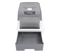 Hamwesh Caja de para Gatos, Diseño de Cajón Grande, Caja de Cerrada, de para Gatos con Capucha y Luz Desinfectante UV, Purificación de Aire Multicapa para el Hogar
