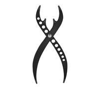 Hamwesh Calibrador de Proporción áurea, Regla de Cejas de Tres Puntos de Acero Inoxidable 1 0.618, Herramienta de Mapeo de Cejas con Diseño Curvo para Artistas de Maquillaje y Tatuajes con