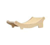 Hamwesh Cama Rascadora para Gatos, Cama Elevada para Gatos de Madera Maciza, Almohadilla para Rascar para con Descanso Seguro, Diseño Multifuncional y Lugar para de Interior Que Brindan Comodidad