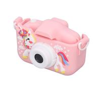 Hamwesh Cámara para Niños, Cámara Digital de Fácil Operación para Niños, para Pequeños con Batería Incorporada de 600 MAh, Expansión 32 G para Regalos de Festivales de Cumpleaños de Navidad (Pink)
