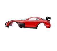 Hamwesh Carrocería para Coche RC a Escala 1/10, Robusta, de PVC, con chasis Universal y alerón Trasero para Coches de Carreras con Distancia Entre Ejes de 26 cm, Resistente al Desgaste y (Rojo)