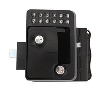 Hamwesh Cerradura de Puerta de Entrada sin Llave para RV, Cerradura de Remolque de Seguridad Programable con Control Remoto de 49 Pies, de Puerta de Caravana con Material de Aleación de Zinc y 2