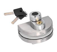 Hamwesh Cerradura de Puerta de Vidrio Simple, 3 Métodos de Desbloqueo, Aleación de Zinc, Llave con Huella Digital, para Puertas de Vidrio sin Marco de 8-12 Mm, con Administración de Aplicaciones