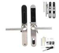 Hamwesh Cerradura Inteligente para Puerta Corredera, Entrada sin Llave con Teclado de Contraseña de Huella Digital, Cerradura de Puerta Digital con Llave Mecánica de Emergencia para Puertas de