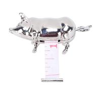 Hamwesh Cinta métrica mini con forma de cerdo, cinta métrica metálica antigua de alta precisión para el hogar, portátil con forma de cerdo y diseño desmontable