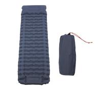 Hamwesh Colchoneta Inflable para Dormir, Bomba de Pie Integrada, Silenciosa, Nailon 40D TPU, Colchón de Aire Ligero Conectable con Bolsa de Almacenamiento Compacta para Mochilero, Tienda de Campaña