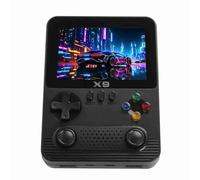 Hamwesh Consola de Juegos Portátil, Joystick 3D, Tarjeta 32G, Pantalla a Color IPS de 3,5 Pulgadas, Compatible con 11 Emuladores, con Modo de Reproductor Dual, para Entusiastas de los Juegos Retro