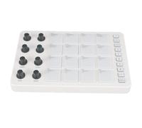 Hamwesh Controlador de Pad MIDI, 16 Pads Sensibles a la Velocidad RGB, 8 Perillas Giratorias, Portátil con Cable USB C, Batería Incorporada, para Crear Ritmos, para Producción Musical