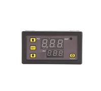 Hamwesh Controlador de Temperatura, Termostato Digital Programable con Sonda Impermeable para Sistemas de Calefacción y Refrigeración Límites de Temperatura Altos y Bajos Ajustables Multivoltaje 12V