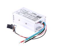 Hamwesh Controlador de Velocidad de Motor 9V-60V 20A PWM, 1200W | Módulo controlador de motor con potenciómetro, para motor RC, ventilador, bomba pequeña, atenuador de bombilla