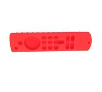 Hamwesh Cubierta Remota de Stice Fire, Caja de Protección de Silicona para 2021 Fire TV Stick 4K MAX Alexa Voice Remote 3rd Gen, Anti Slip con Cordón, Diseño Preciso de Recortes (Set Rojo)