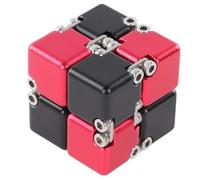 Hamwesh Cubo Infinito, Juguete Fidget de Aleación con Chorro de Flexible, Juguete de Rompecabezas Portátil con 8 Bloques para Alivio del Estrés y la Ansiedad TDAH Add Autismo Oficina Hogar Viajes