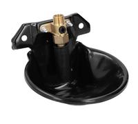 Hamwesh Cuenco de Agua para Ovejas, Bebedero Automático, Acero Inoxidable, Válvula de Cobre, para Cabras, Ganado, Cerdos, Perros con Flujo Ajustable