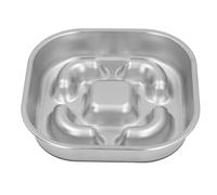Hamwesh Cuencos para Perros de Alimentación Lenta, de Acero Inoxidable con Obstáculos Elevados Que Evitan Comer en Exceso, Cuenco para Gatos con Alimentación Lenta, Cuenco para Perros con Base de