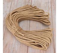 Hamwesh Cuerda de Sisal, 50 M de Largo y 0,6 Cm de Grosor, Cuerda de Sisal Natural para Rascador de Gatos, Reemplazo de Poste Rascador de árbol para Gatos con Material No Tóxico para Protección de