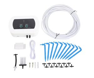 Hamwesh de Riego por Goteo, Smart WiFi BT APP Ml por Min Caudal Ajustable IP65 Regadera Automática Impermeable para Plantas, Jardinera con 10 Conectores en T 10 (BSV-IC203)