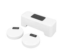 Hamwesh Descarga Automática de Inodoro, 2000 MAh con Prensa Eléctrica, Descarga de Inodoro sin Contacto, de con Sensor Infrarrojo Externo con Sensores Duales para Uso Público Doméstico