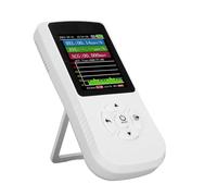 Hamwesh Detector de Radiación Nuclear, Pantalla LED de 2,8 Pulgadas, Zumbador Integrado, Tubo de Compensación de Energía, Contador Geiger, Dosímetro de Radiación con Mano para el Hogar y la Empresa