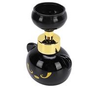 Hamwesh Dispensador de Jabón de Espuma con Forma de Pata de Gato, Color Negro, Recargable, con Huella de Gato, Dispensador de Plástico sin Tacto, para Baño, (Dispensador de espuma de jabón para gatos)