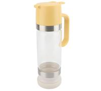 Hamwesh Dispensador de Miel de Vidrio de 300 Ml sin Goteo, Dispensador de Jarabe con Válvula y de Silicona, Tarro de Jarabe de Fácil Vertido de Acero Inoxidable para café, té, de Arce, Condimentos