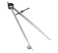 Hamwesh Divisor de Ala, Herramienta de Calibre de Precisión de Acero Al Carbono, Brújula de Espaciado Ajustable Liviana con Dispositivo Fijo de Lápiz para Procesamiento de Piezas de Trabajo de (250