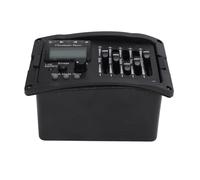 Hamwesh Ecualizador de Guitarra Acústica, Ecualizador de 5 Bandas y Control de Tono Versátil Preamplificador de Guitarra Acústica, Pedal de con Afinador Incorporado para Guitarras Eléctricas y