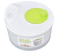 Hamwesh Ensalada Spinner, Vibrante Blanco Fácil Drenaje Lavadora de Verduras Multiuso, Secador de Verduras Compacto de Plástico 3L con Colador y Tazón para Lechuga, Fruta, Pasta, Ensalada