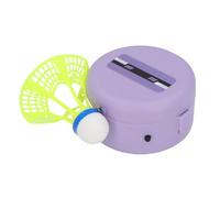 Hamwesh Entrenador de Bádminton de Rebote Automático, Dispositivo Ajustable para un Jugador con 6 Volantes y Control Remoto, Herramienta de Autoentrenamiento Vertical Luminosa para Práctica en