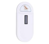 Hamwesh Escáner de Microchip para Mascotas, Lector de Microchip de Doble Frecuencia de Alta Frecuencia con Almacenamiento de Datos 128, Lector de Chips de Animales con Interfaz USB y Batería (White)