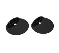 Hamwesh Estante Flotante pequeño de acrílico para Almacenamiento en Pared, Pack de 2 estantes Negros de Pared con Tornillos de Montaje para cámaras de Seguridad, Plantas, Cuadros