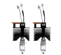 Hamwesh Extrusor Hotend para impresora 3D, kit de 2 piezas de Hotend de 0,4 mm, cabezal de impresión con 2 fundas de silicona y alfombrilla antiderrame para Snapmaker U1