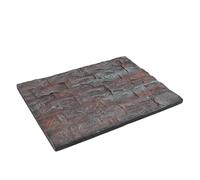 Hamwesh Fondo de Acuario, 23.6x17.7x0.8in Fondo de Tanque de Peces de Piedra de Roca 3D, de Tanque de Reptiles con Espuma de Fácil Corte para Tortuga Dragón Barbudo Camaleón Serpiente (D)
