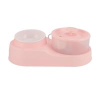 Hamwesh Fuente de Agua para Gatos, 2 en 1, Flujos de Circulación Silenciosos Automáticos, Diseño para Beber, Alimentador Automático para Gatos, Cuencos Elevados para con Gran Capacidad para y Perros