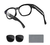 Hamwesh Gafas Inteligentes AI con Cámara, Grabación de Vídeo 1080P | Gafas con Cámara HD de 8MP, Traducción en Tiempo Real, Asistente de IA, Llamadas y Música por Bluetooth, WiFi 2.4G
