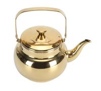 Hamwesh Hamwesh Tetera, Tetera de Acero Inoxidable Dorada de Calentamiento Rápido, con Silbato con Infusor para Todas Las Estufas, Incluyendo Gas, Eléctrica e Inducción, Multiusos para Té (Patrón de